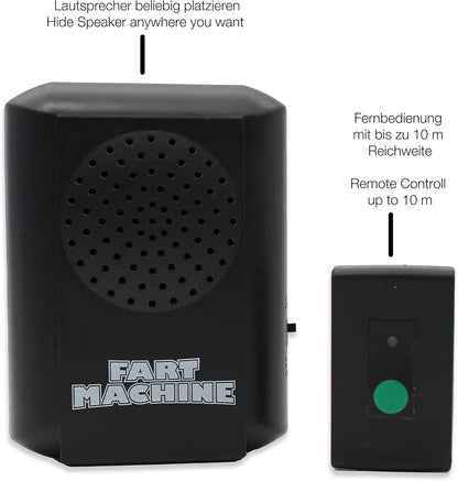 Winkee - Remote Controlled Fart Machine | Fart Cushion Machine with Remote Control | Fart Bomb | Pups Machine | 10 m Range | 15 Pups Sounds | Prank Set Office or Party | Warning: Battery Not Included