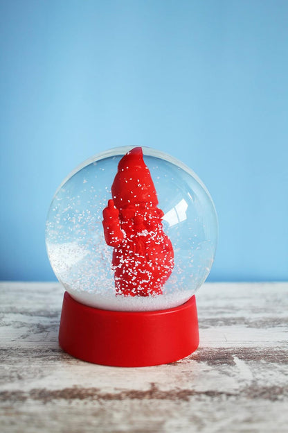 Winkee - Snow Globe - Snow Globe Gnome - Red