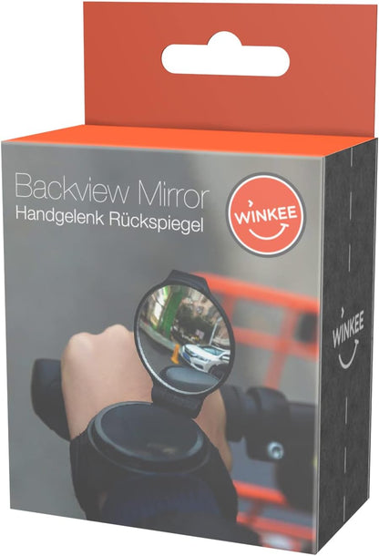 Winkee - Pols-achteruitkijkspiegel, inklapbare fiets, e-bike, e-scooter, accessoires, fietsspiegel voor e-bike, achteruitkijkspiegel fiets voor de pols links en rechts, cadeau voor fietsers