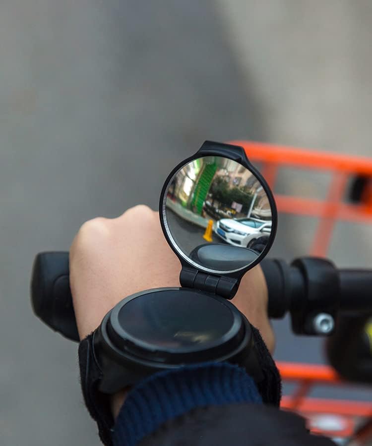 Winkee - Pols-achteruitkijkspiegel, inklapbare fiets, e-bike, e-scooter, accessoires, fietsspiegel voor e-bike, achteruitkijkspiegel fiets voor de pols links en rechts, cadeau voor fietsers