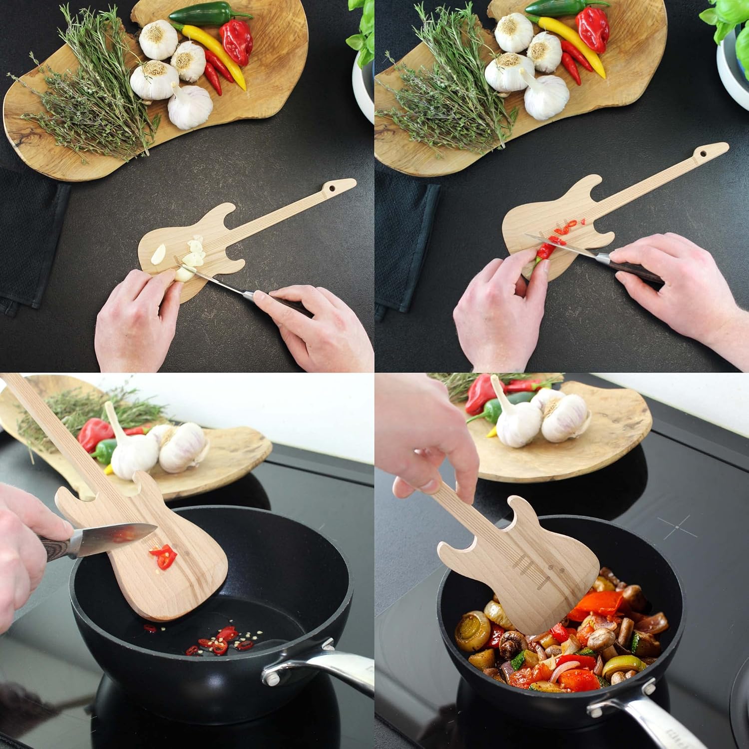Winkee - Guitar Spatula And Mini Cutting Board