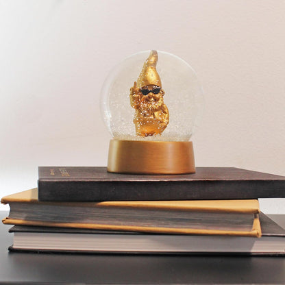 Winkee - Snow Globe - Snow Globe Gnome - Gold