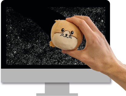Hamster beeldschermreiniger en stressspeelgoed