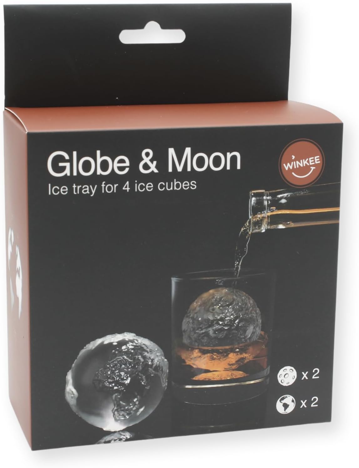 Winkee - Ice Cube Tray - Globe And Moon