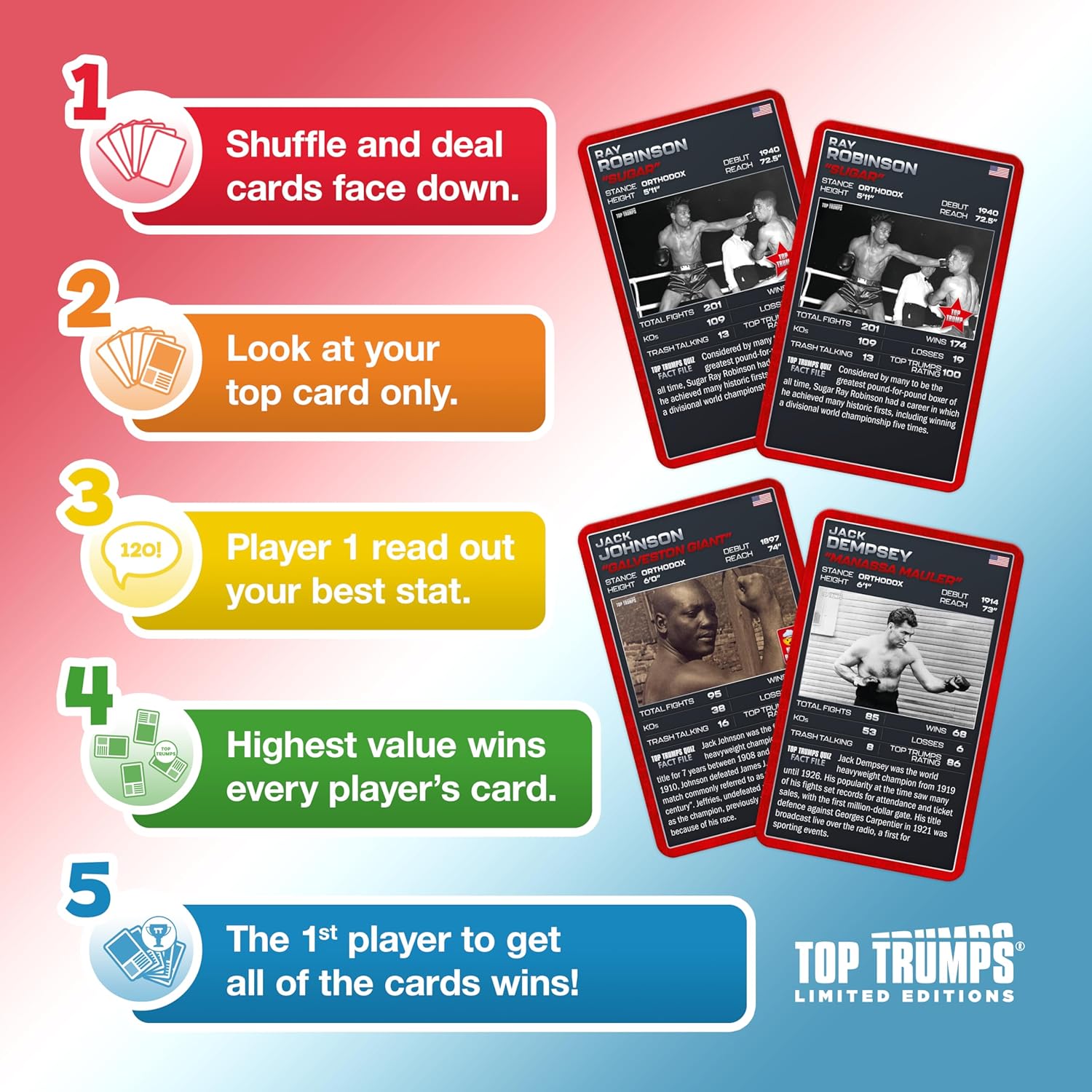 Top Trumps Kartenspiel Box-Icons - Familienspiele für Kinder und Erwachsene - Lernspiele - Kinderkartenspiele für 2+ Spieler - Kid War Games - Kartenspiele für Familien - Card Wars - für 15 Plus