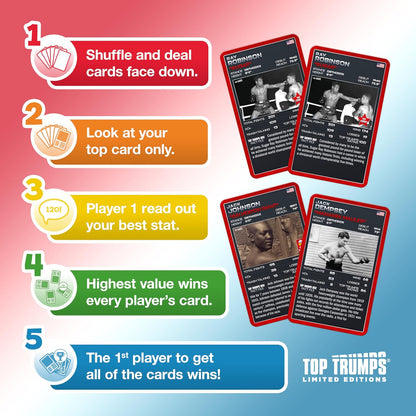 Top Trumps Kartenspiel Box-Icons - Familienspiele für Kinder und Erwachsene - Lernspiele - Kinderkartenspiele für 2+ Spieler - Kid War Games - Kartenspiele für Familien - Card Wars - für 15 Plus