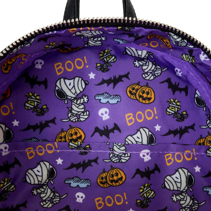 Loungefly Peanuts Snoopy Mummy Glow Mini Backpack, Multi