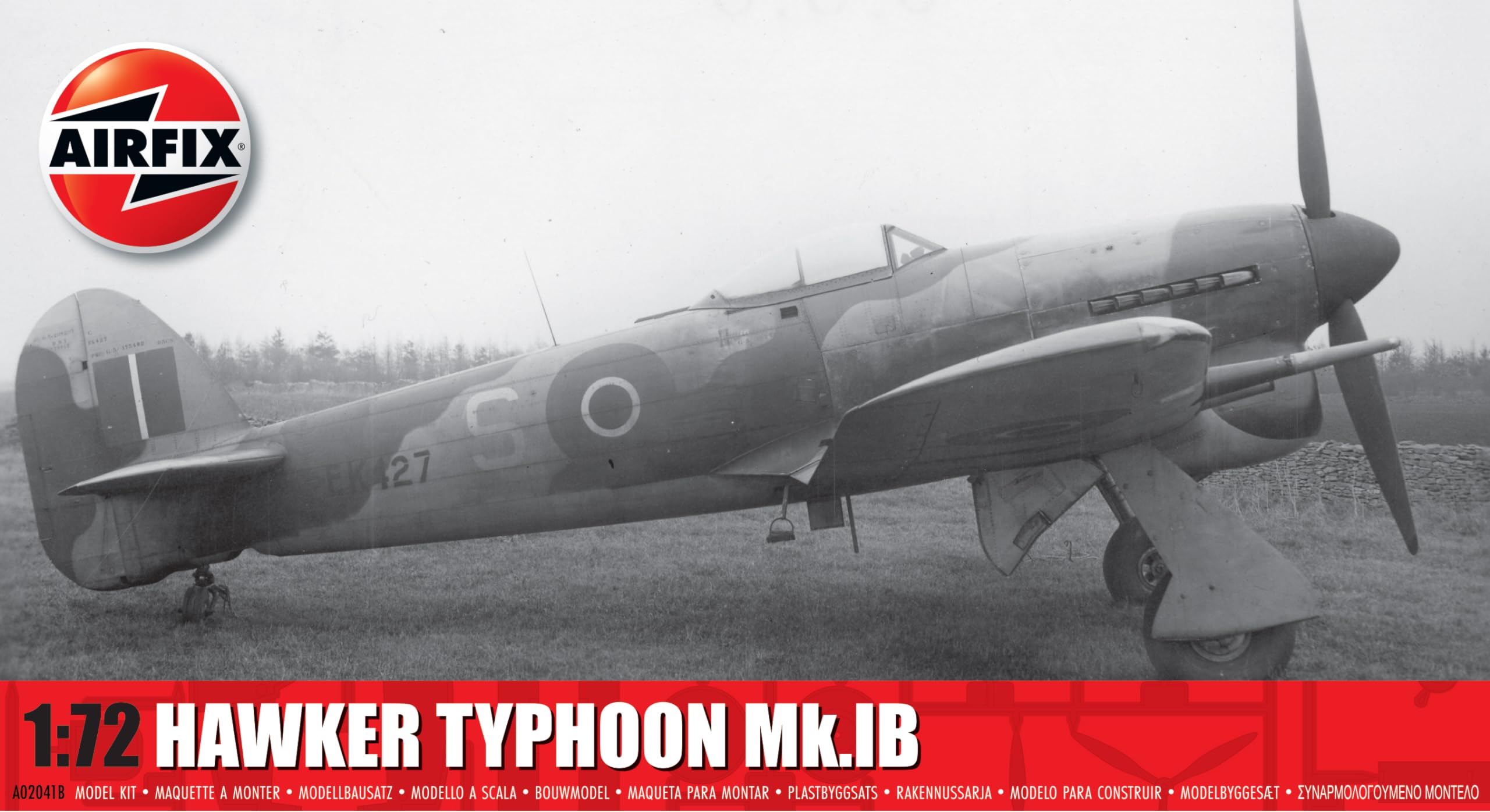 Airfix- Hawker Typhoon MK.IB Juguete, Multicolor (Hornby Hobbies Ltd A02041B
