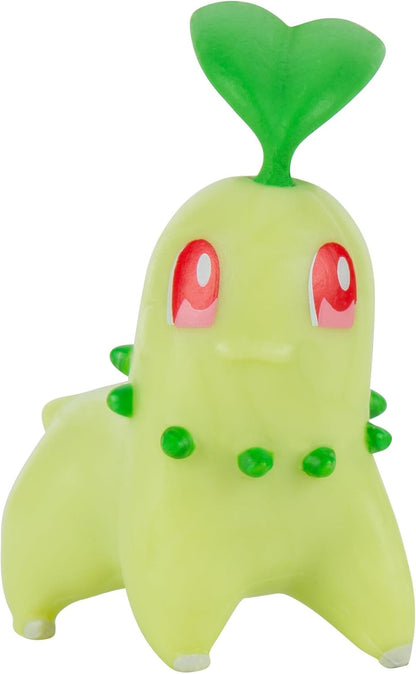 Pokémon PKW2578 Battle Figure Multipack Pack of 4 with Pikachu, Endive, Karnimani, Fiery Hedgehog, Official Detailed Figures, 5 cm Each