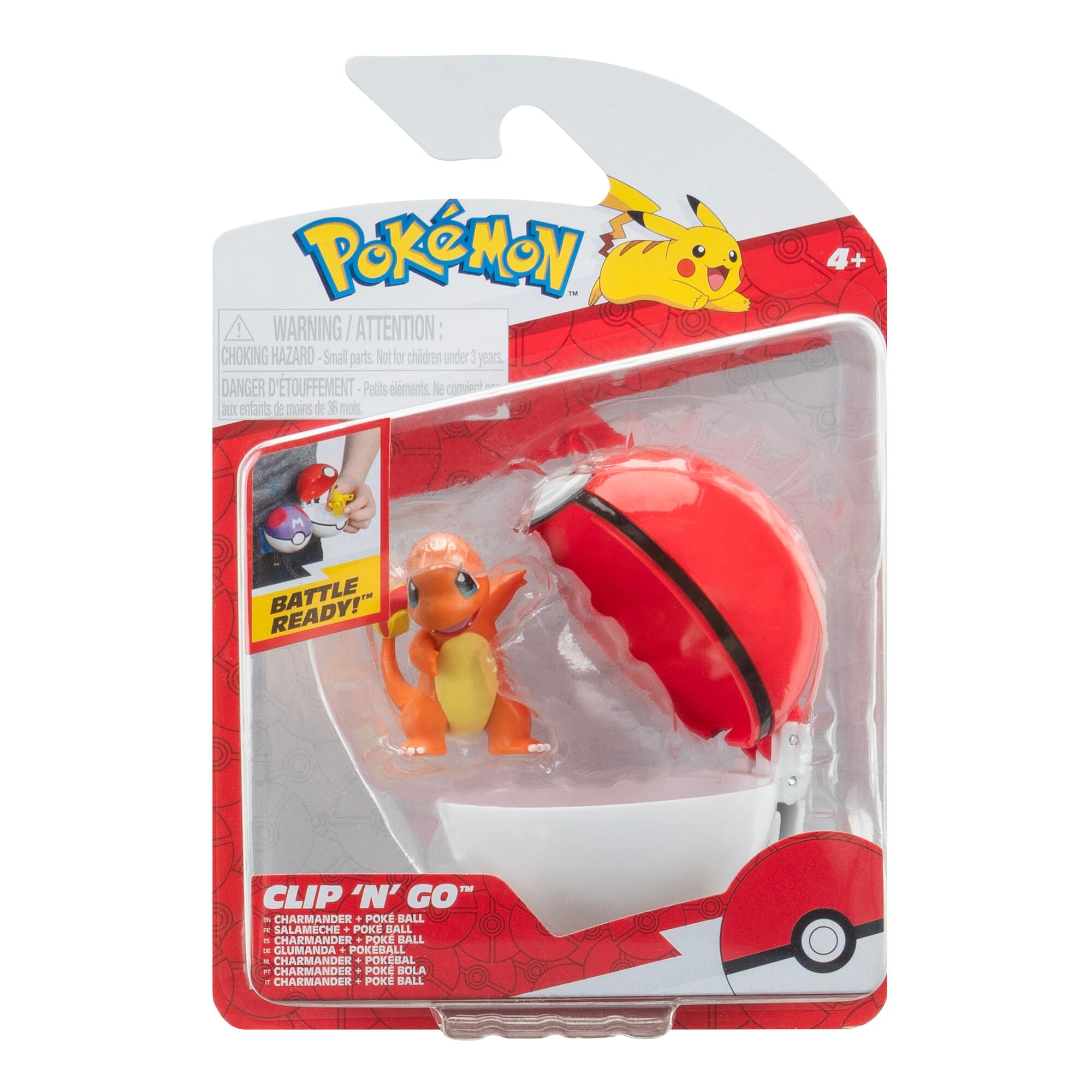Pokémon Clip 'N' Go Set Charmander con Pokéball