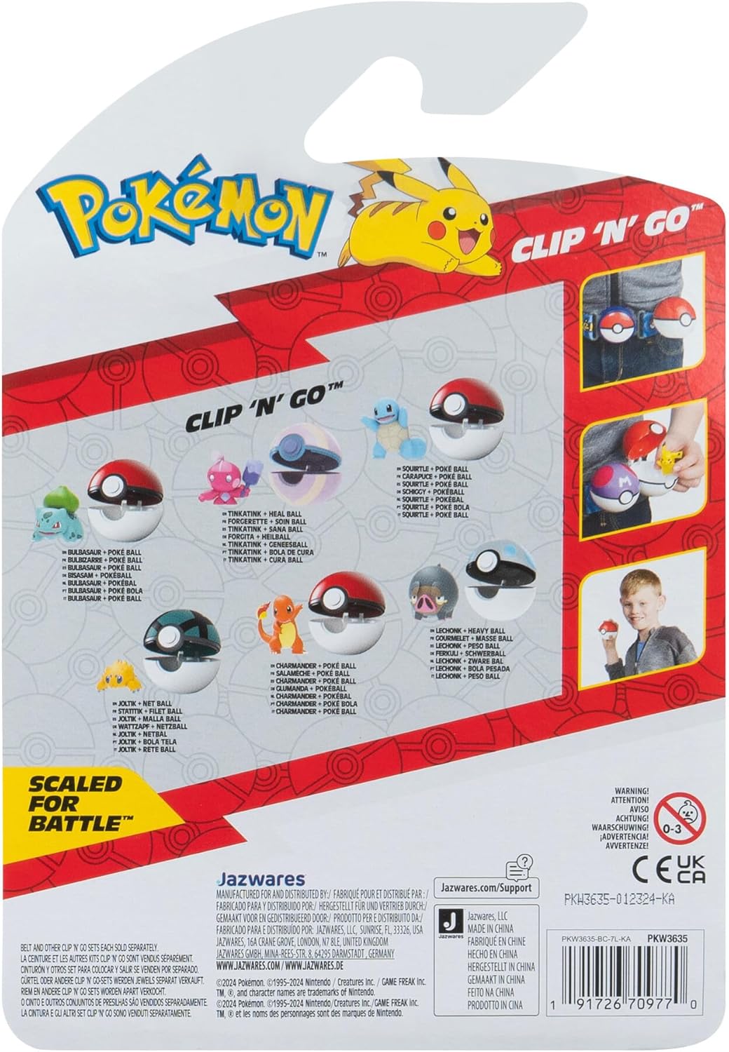 Pokémon Clip 'N' Go Set Charmander con Pokéball