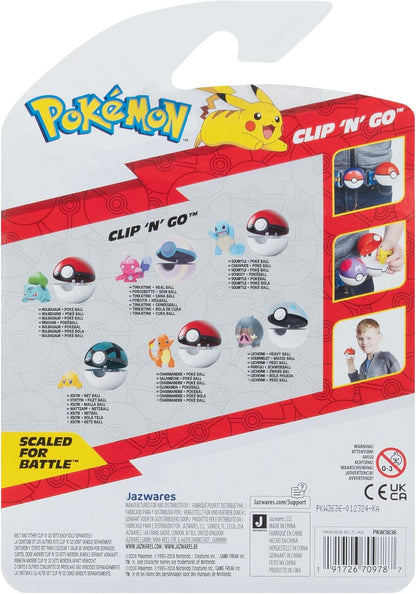 Pokémon Clip 'N' Go (Squirtle #3 con Poké Ball) W18