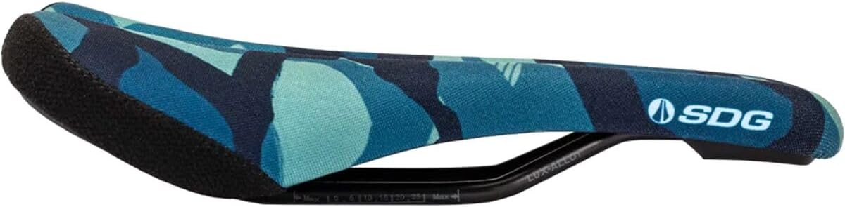 SDG Bel-Air V3 Terra Firma Saddle – Camo Grey | MTB, Trail & Gravel Comfort Saddle with Cut-Out & Lux-Alloy Rails
