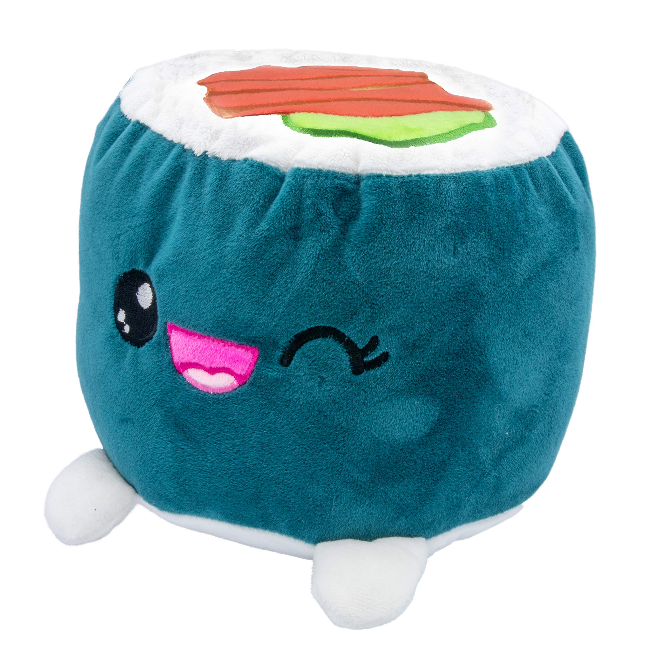 Joy Toy Plushi Maki Sushi mit Lachs Plüsch 20 cm, Rosa (Pink