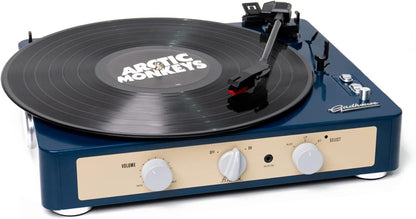 Brad Retro Record Player (Navy)