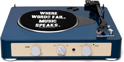 Brad Retro Record Player (Navy)
