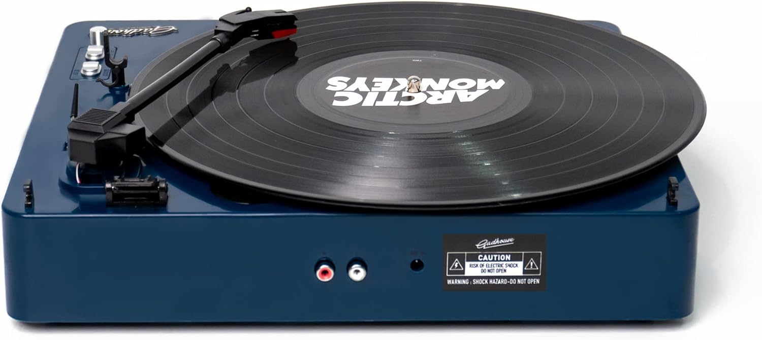 Brad Retro Record Player (Navy)