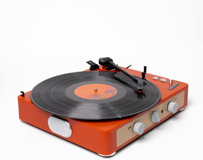 Brad Retro Record Player (Tangerine)