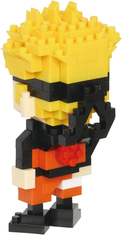 Nanoblock Bandai Naruto Uzumaki - mini-bouwsteenfiguur - constructiespel - bouwpakket voor manga-pixelfiguur - NBCC134