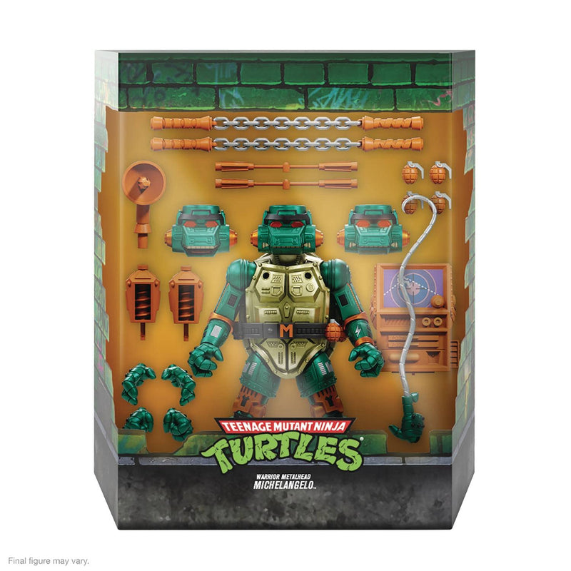 Super7 Teenage Mutant Ninja Turtles ULTIMATES! W7 - Metalhead Michelangelo Action Figure