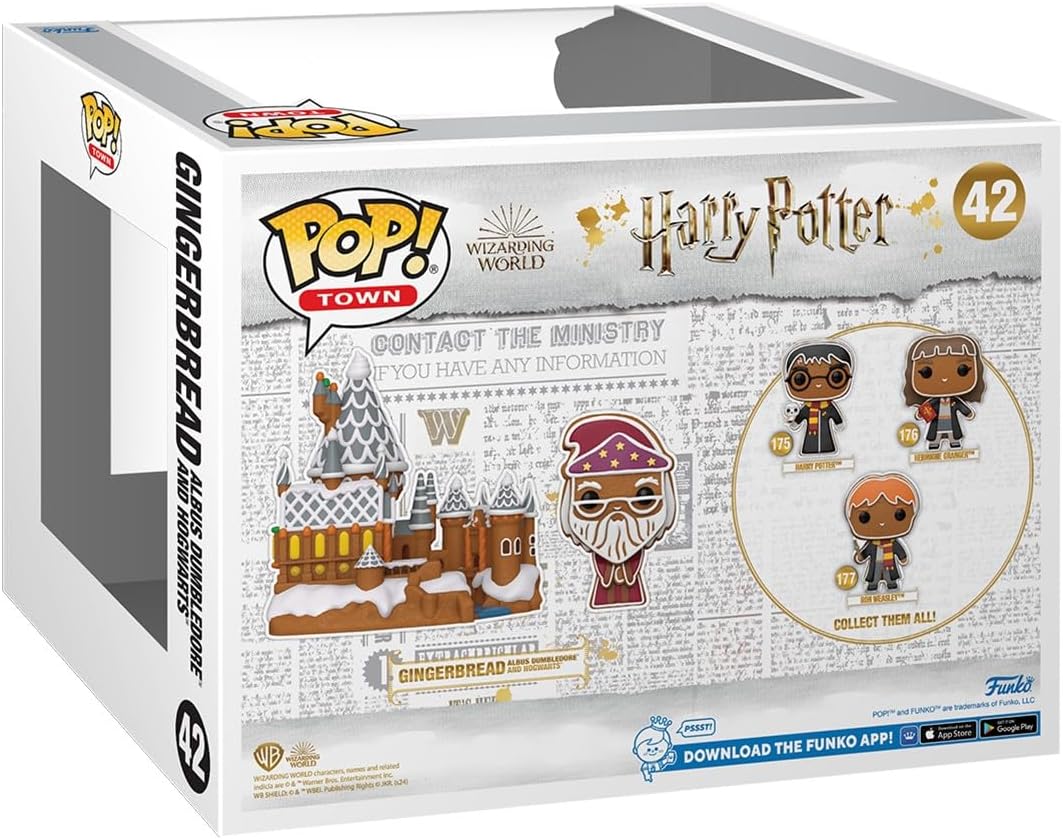Funko Pop! Town: Harry Potter: Gingerbread Albus Dumbledore and Hogwarts