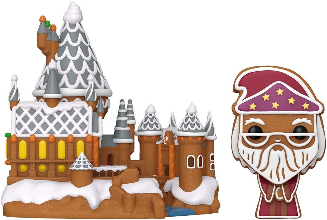 Funko Pop! Town: Harry Potter: Gingerbread Albus Dumbledore and Hogwarts