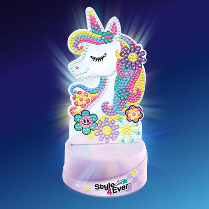 Style 4 Ever Diamond Art Lamp Set - Decorate Your own Ligh - 2 Designs Included - Diamond Painting - Fun for Kids - 6, Purple