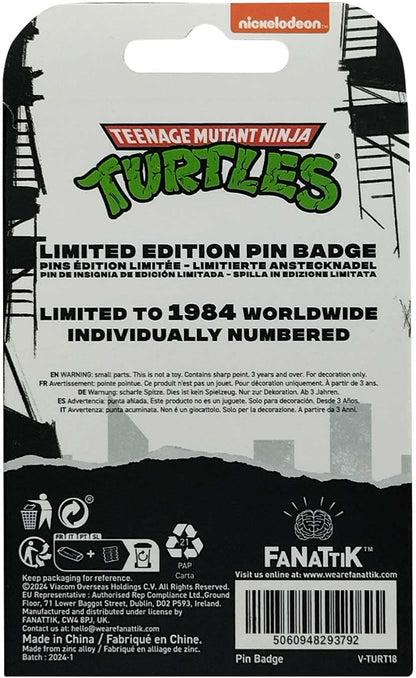 Teenage Mutant Ninja Turtles Limited Edition 40th Anniversary Pin Badge
