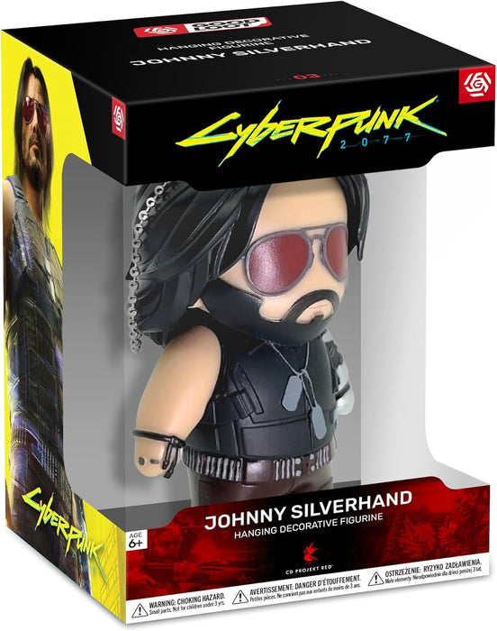 Good Loot Johnny Silverhand Mini-Figur - Sammelfigur aus Vinyl - für Sammler - mit Anhänger - Weihnachtsschmuck - Geschenk für Gamer - Johnny Silverhand aus dem Spiel Cyberpunk 2077-8x8x12cm