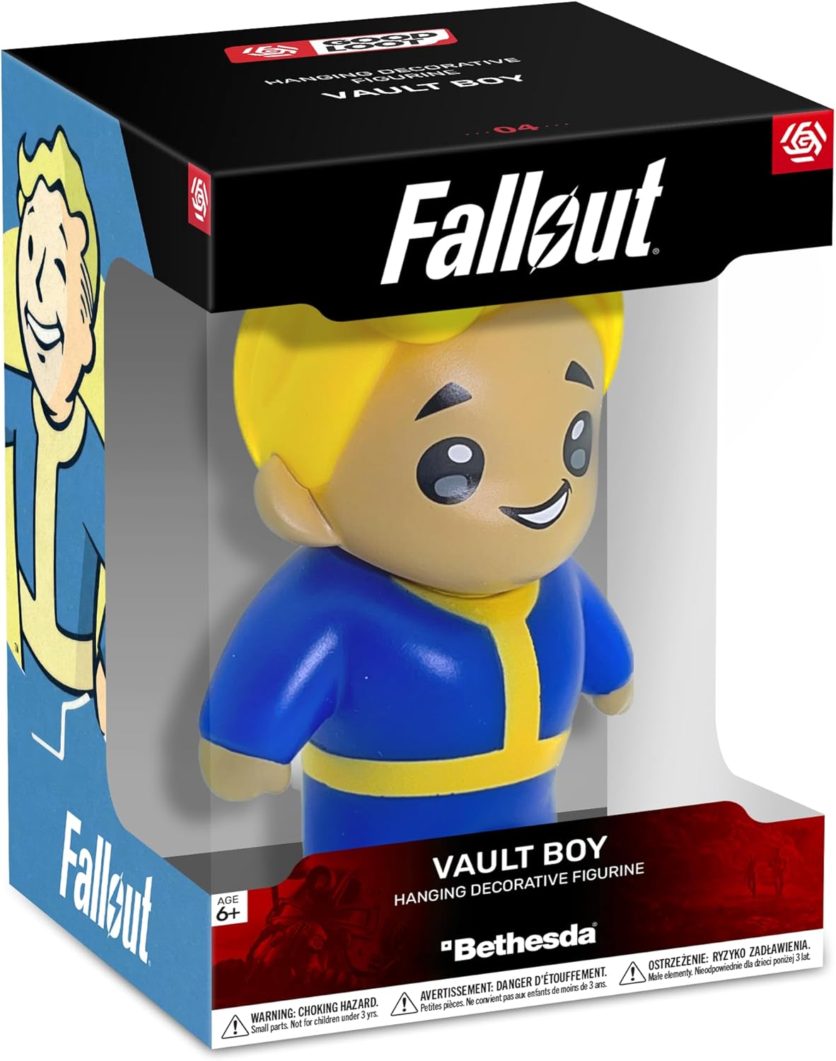 Good Loot Vault Boy minifiguur - verzamelbaar vinyl figuur - voor verzamelaars - met tag - kerstdecoratie - cadeau voor gamers - Vault Boy actiefiguur uit de Fallout game serie - 8x8x12cm