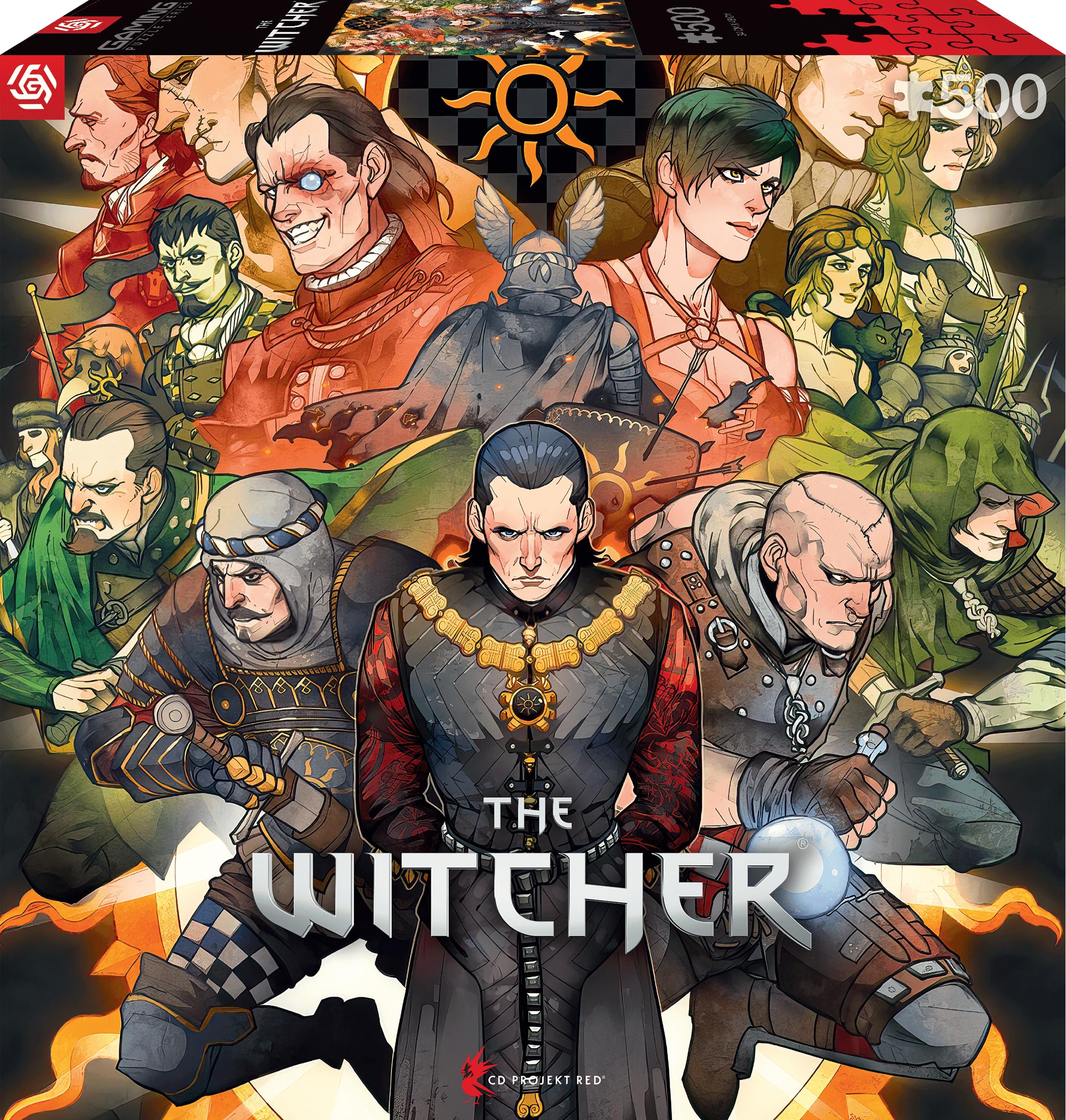 Good Loot Gaming Puzzel: The Witcher Nilfgaard 500 - Heksenpuzzel - Puzzel voor volwassenen - Klassieke Puzzel - Waren Games Puzzel met afbeelding - Puzzel 500 stukjes