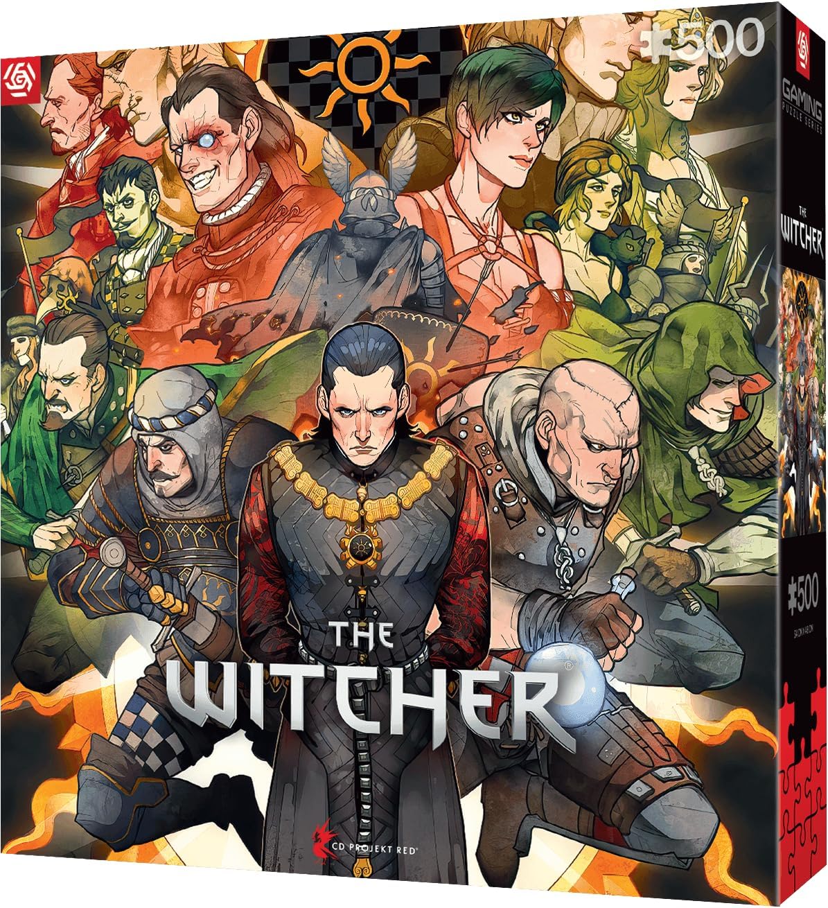 Good Loot Gaming Puzzel: The Witcher Nilfgaard 500 - Heksenpuzzel - Puzzel voor volwassenen - Klassieke Puzzel - Waren Games Puzzel met afbeelding - Puzzel 500 stukjes