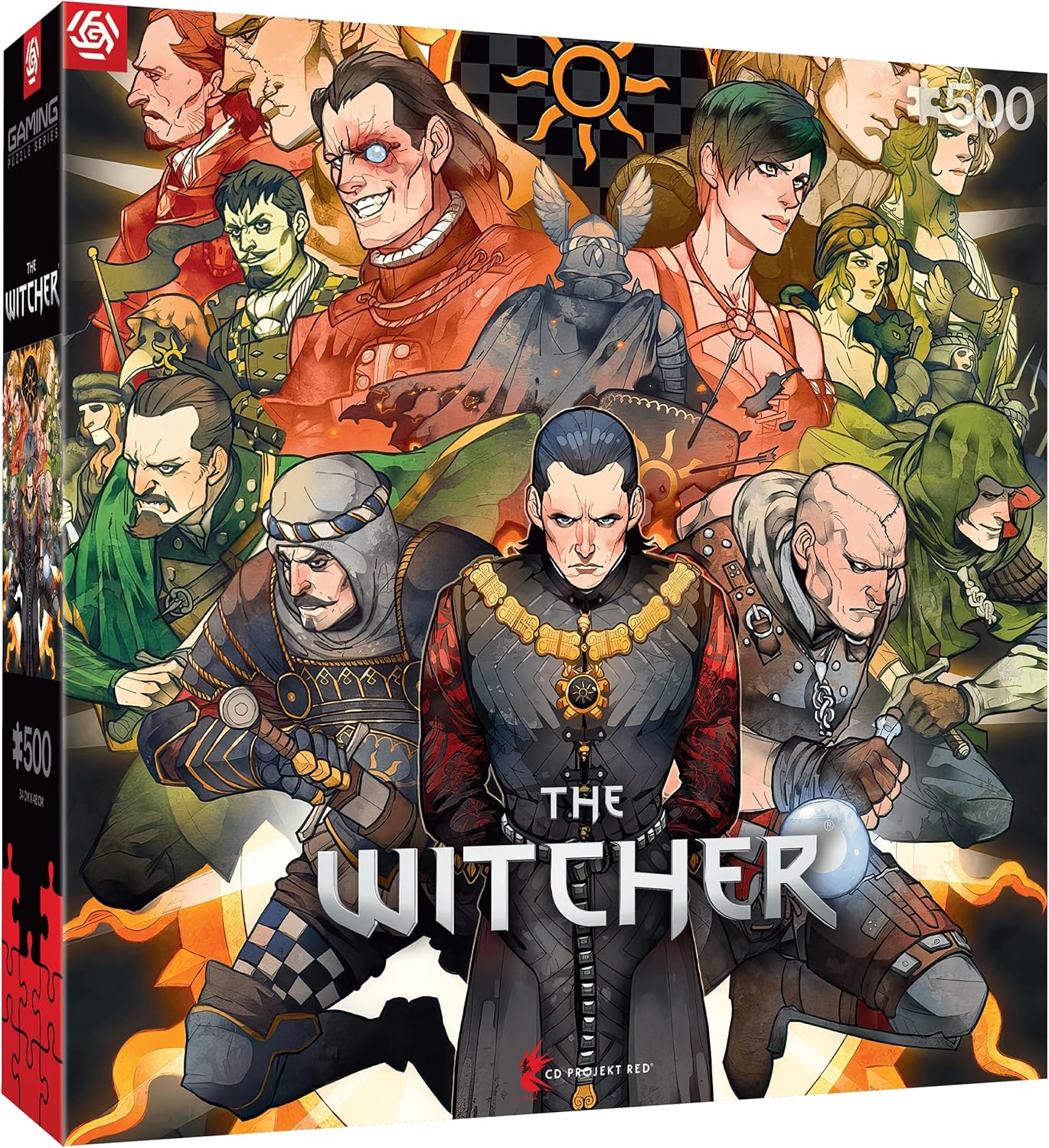 Good Loot Gaming Puzzel: The Witcher Nilfgaard 500 - Heksenpuzzel - Puzzel voor volwassenen - Klassieke Puzzel - Waren Games Puzzel met afbeelding - Puzzel 500 stukjes