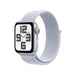 Apple Watch Se (Gps) - 2Nd Generation - 40 Mm - Silver Aluminium - Smart Watch With Sport Loop - Soft Double-Layer Nylon