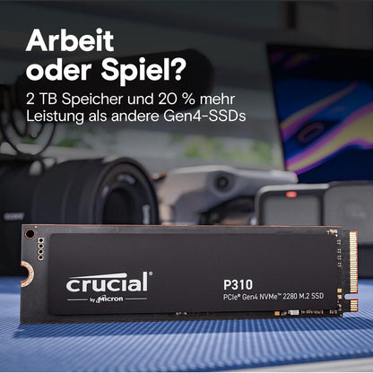 Crucial P310 - Ssd - 1 Tb - Internal - M.2 2280 - Pcie 4.0 X4 (Nvme)