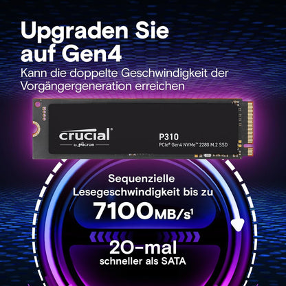 Crucial P310 - Ssd - 1 Tb - Internal - M.2 2280 - Pcie 4.0 X4 (Nvme)