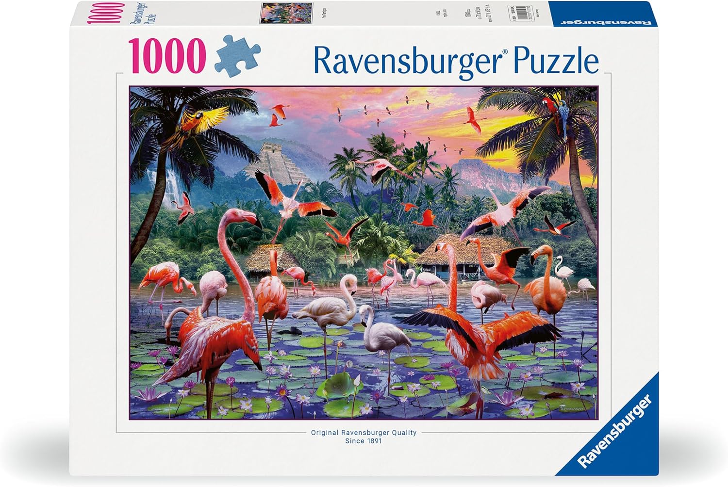 Ravensburger Puzzle 12000574 - Pinke Flamingos - 1000 Teile Puzzle für Erwachsene und Kinder ab 14 Jahren, Tier-Puzzle