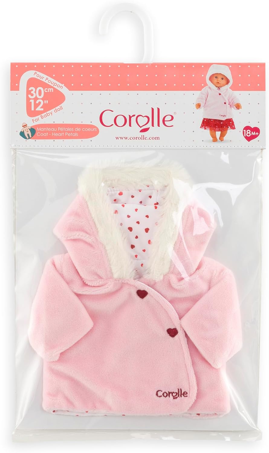 Corolle - Jas met bloemblaadjes, kleding, voor poppen 30 cm, vanaf 18 maanden, 9000110990