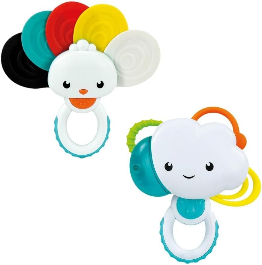 Clementoni - Cloud Rattle, 17324, Multi-Coloured