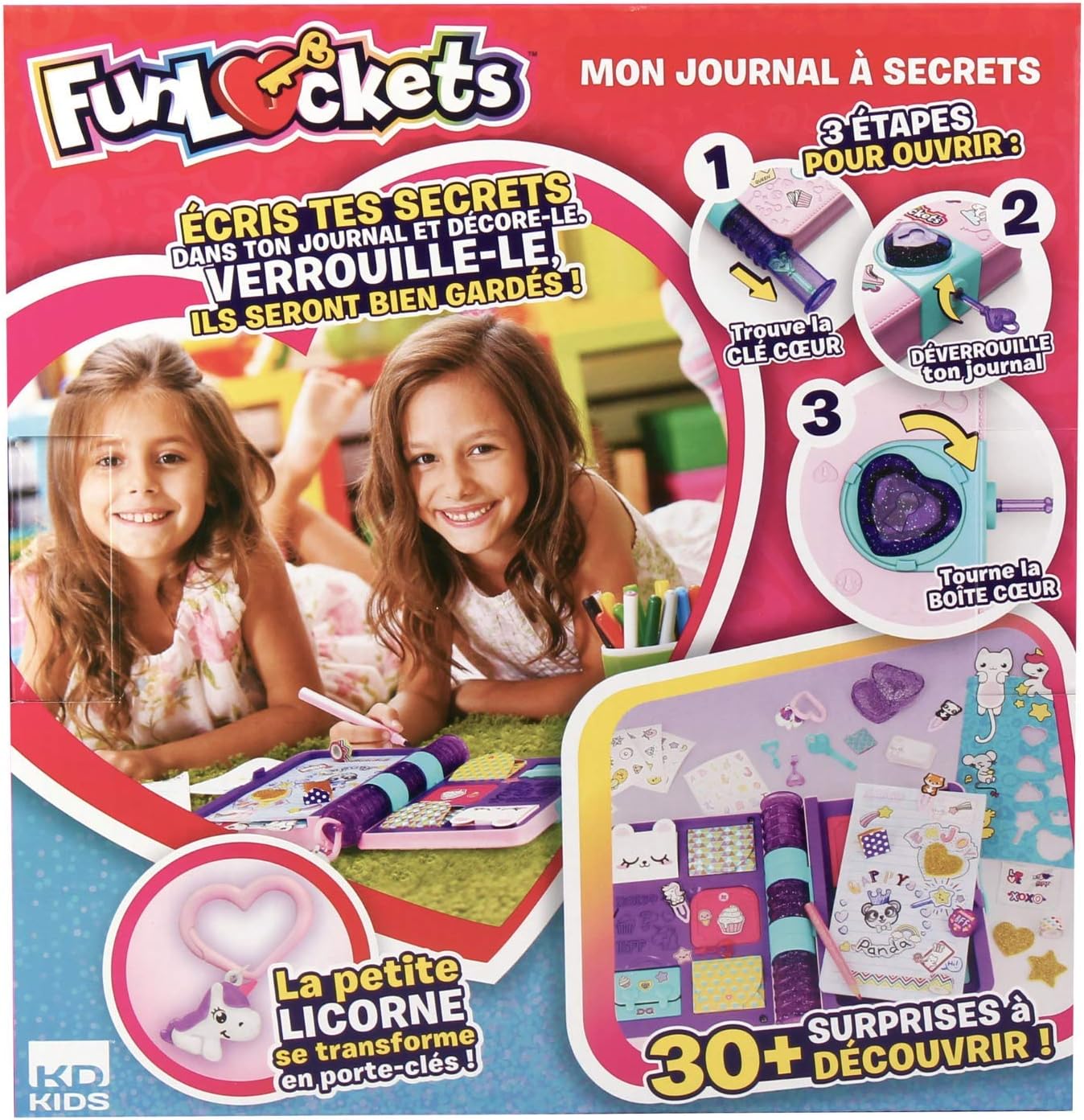 FUNLOCKETS – Geheimes Tagebuch, versteckte Schlüssen, ab 6 Jahren