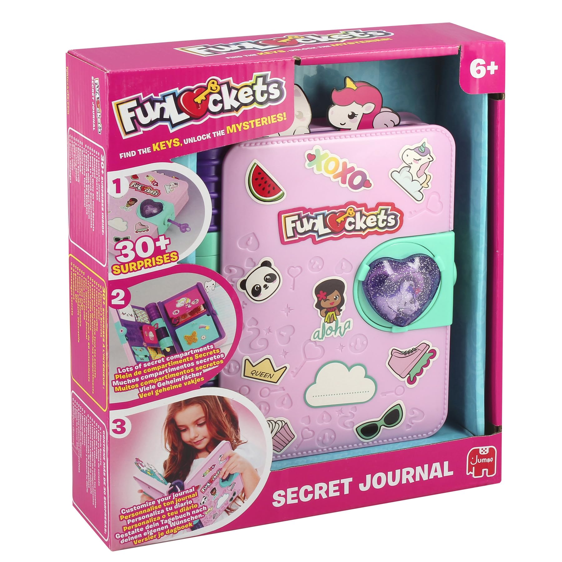 FUNLOCKETS – Geheimes Tagebuch, versteckte Schlüssen, ab 6 Jahren
