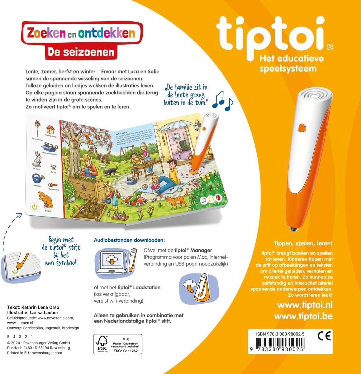 Ravensburger - Tiptoi Boek Zoeken en Ontdekken: De Seizoenen