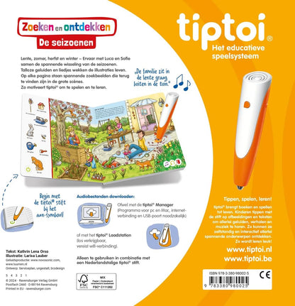 Ravensburger - Tiptoi Boek Zoeken en Ontdekken: De Seizoenen