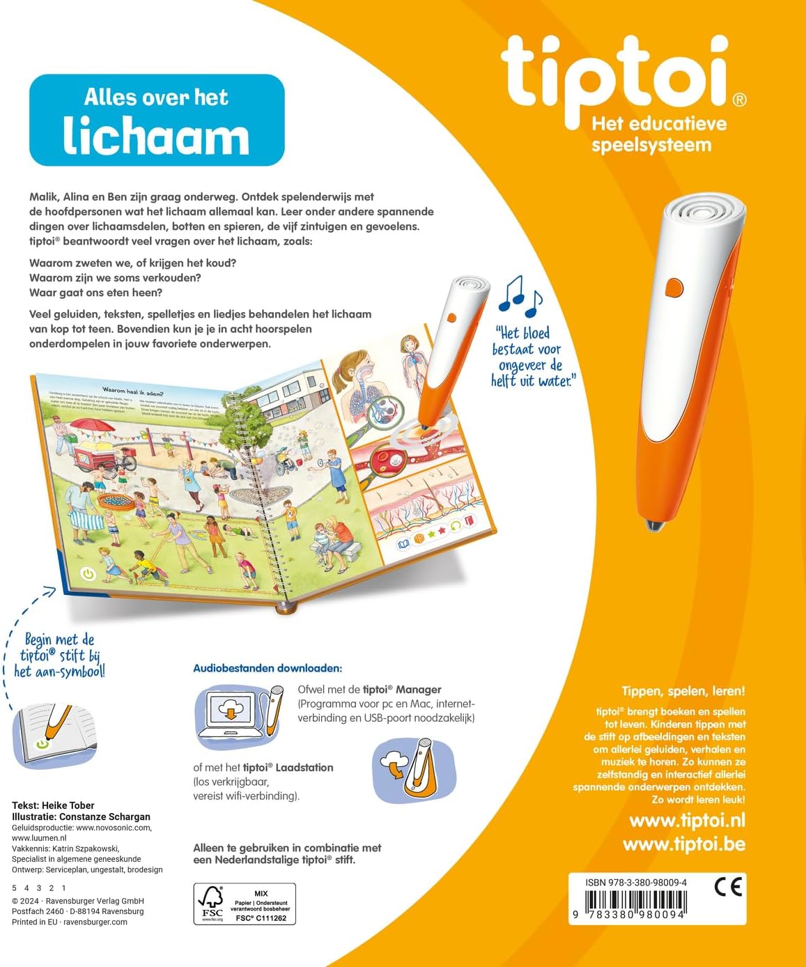 Ravensburger - Tiptoi Boek Alles Over Het Lichaam