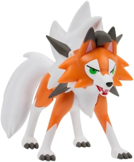Pokémon Pokemon Battle Figure, Lycanroc Figure Toy Set