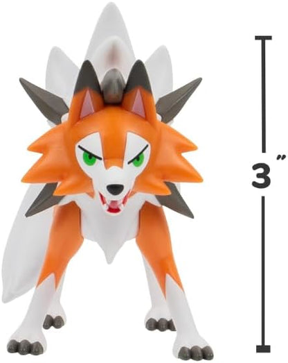 Pokémon Pokemon Battle Figure, Lycanroc Figure Toy Set