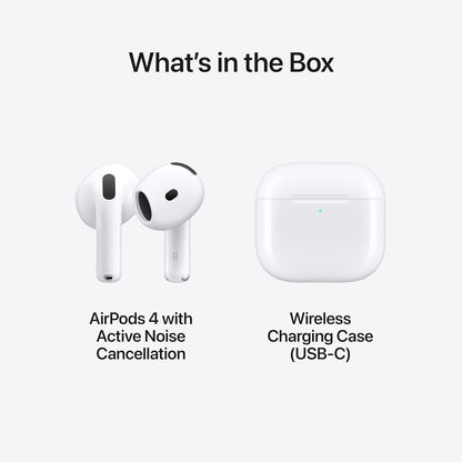 Headphones With Microphone Apple Airpods 4 White