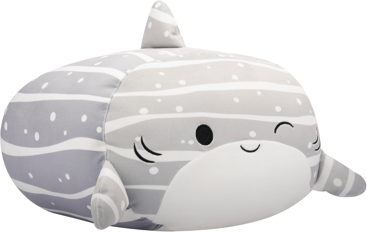 Squishmallows SQCR06550 Stackables 12-Inch Sachie The Grey Striped Whale Shark