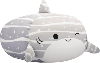 Squishmallows SQCR06550 Stackables 12-Inch Sachie The Grey Striped Whale Shark