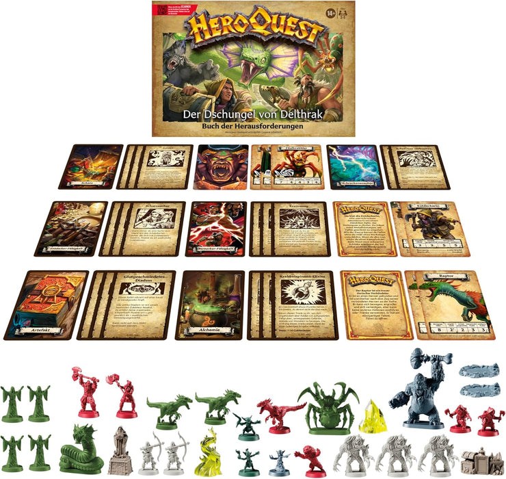 Avalon Hill HeroQuest The Jungle of Delthrak Adventure Pack, HeroQuest Base Game Required, Role Play - German Version